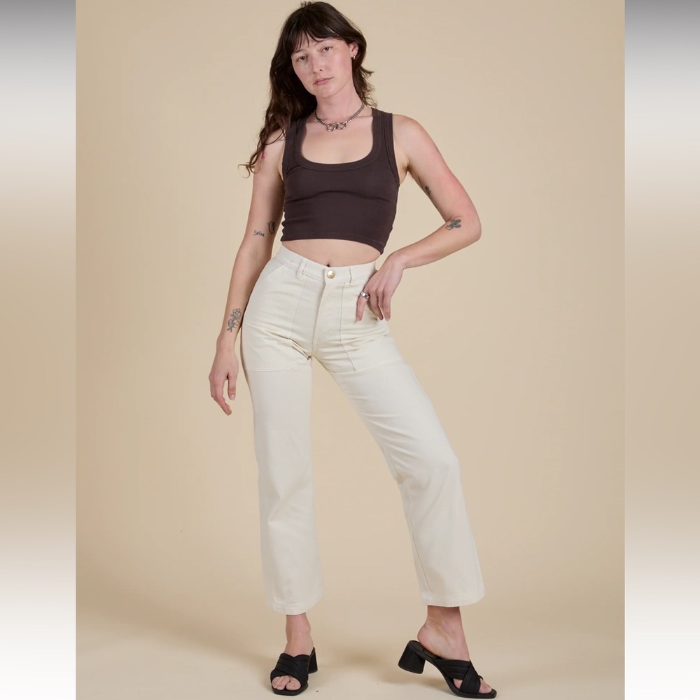 SOLD !! Big Bud Press Vintage Tee White Work Pants